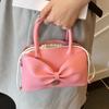 Fashion Bow Portable Small Bag Women's 2025 New Korean Version Niche Design Messenger Bag Foreign Shell Bag Tide