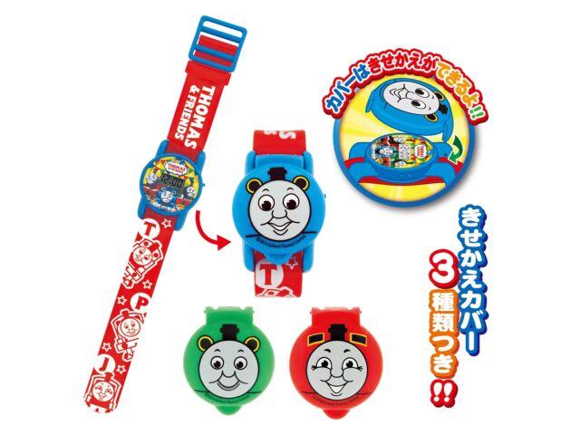 Цифровые часы Thomas & Friends, наручные часы, красные со сменной крышкой, 3 типа, НОВИНКА