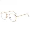 New Fashion Polygonal Polarized Sunglasses Metal Anti-blue Glasses Frame Flat Mirror