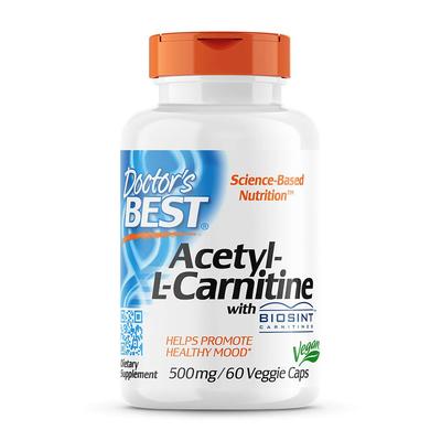 Ацетил-L-карнитин с Biosint 500 мг, 60 растительных капсул