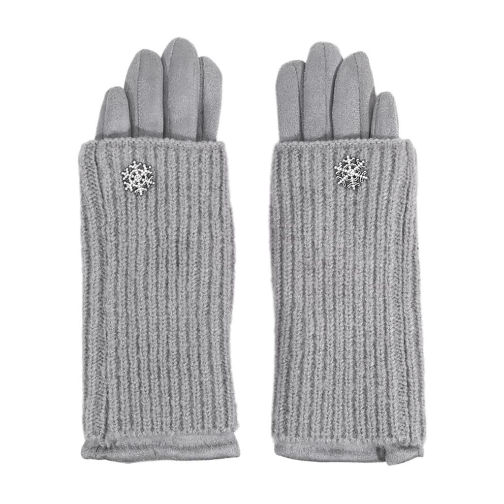 3 способа носить съемные вязаные перчатки Женские Зимние Сохраняющие тепло Сенсорные Модные Элегантные Мягкие Утепленные Защищающие от холода Перчатки