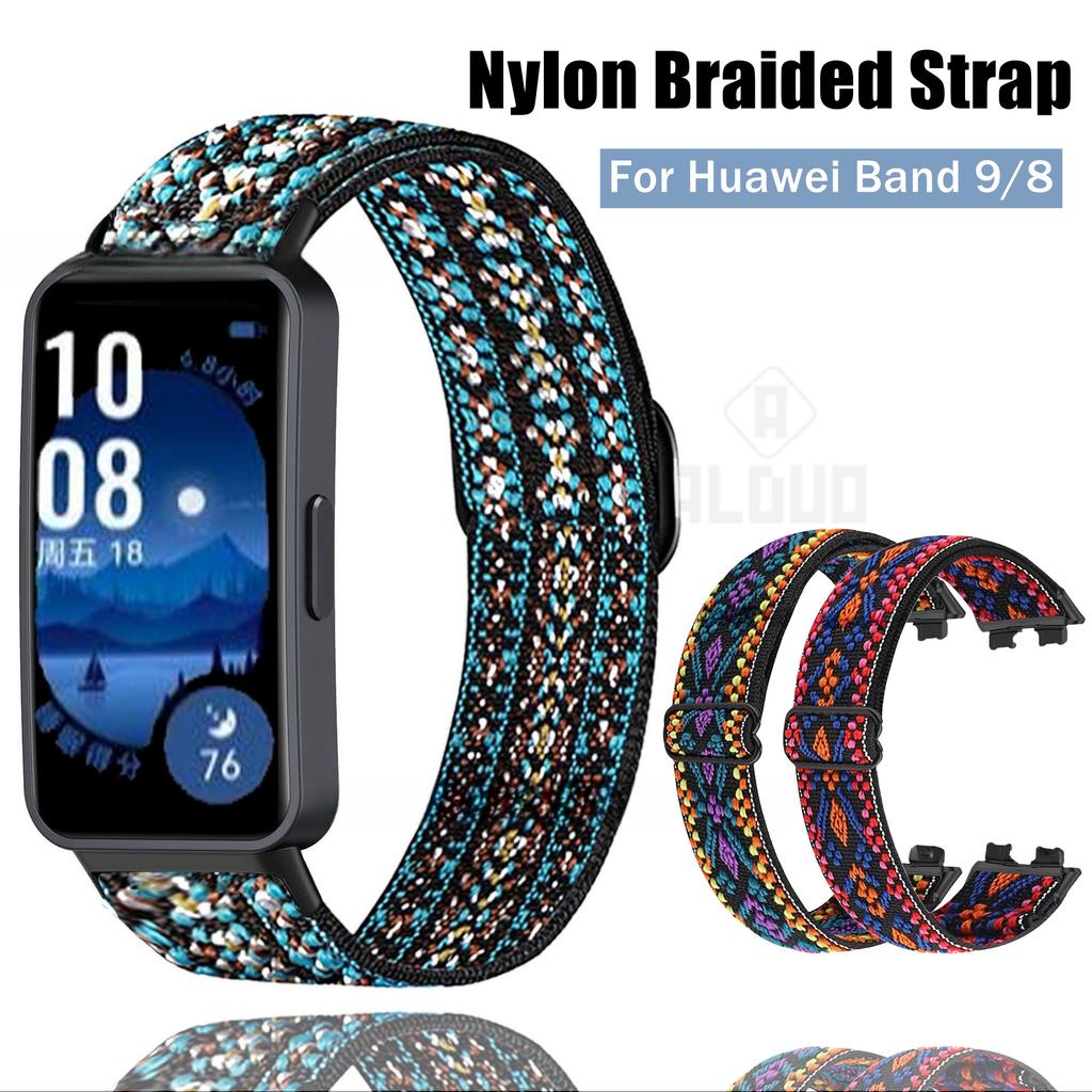 Нейлоновый плетеный ремешок для Huawei Band 9 8, сменный браслет для HuaWey Band9 Band8, дышащие ремешки в богемном стиле