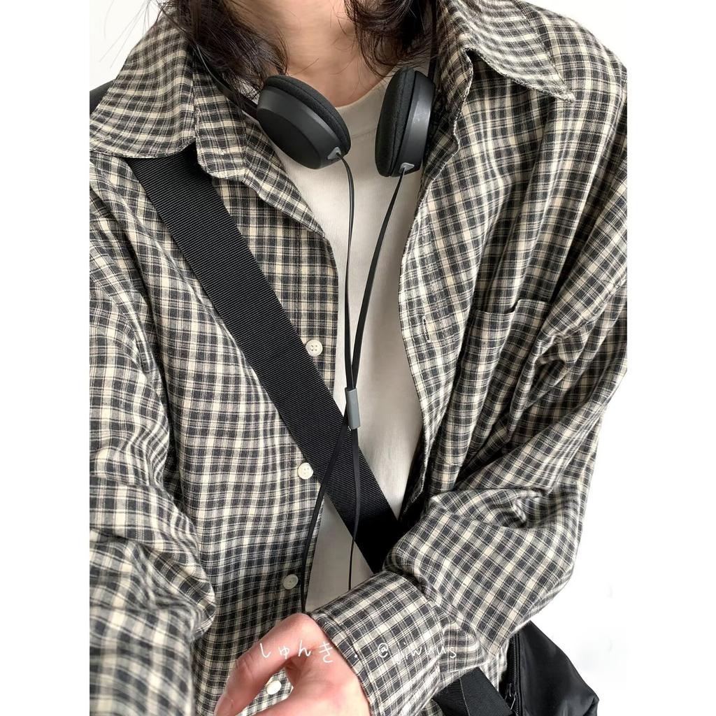 Рубашка с длинным рукавом с буквенным принтом 2024 года в японском стиле в стиле Гонконга, свободная рубашка для мальчиков, летнее модное универсальное повседневное пальто