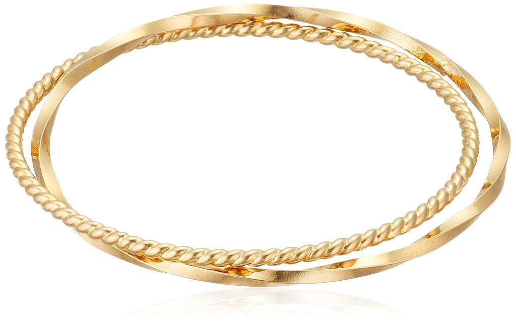 Магазин Сделано в Японии Кольцо K18 Bullion Ring 2 Row Twist Screw Ring Simple Yellow Gold 3 [Ювелирные изделия M] Женское №.