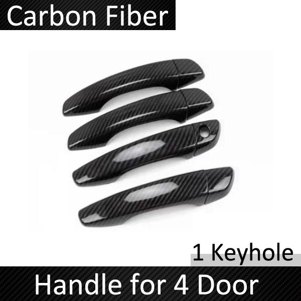 For Peugeot 508 MK1 W23 2011~2018 2011 2017 Carbon Fiber Door Handle Cover Trim Car Accessories Style Stickers Rustproof Catch