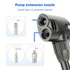 Bicycle Air Pump Extension Tube Extra-long Heat-Resistant Universal Bike Air Pump Connector Tire Inflator Nozzle Accessories