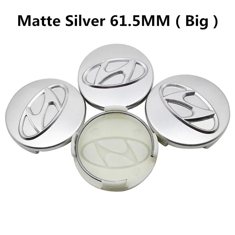4pcs Tire Center Caps for Hyundai Car Wheel Hub Covers Sonata IX35 I20 I30 Azera Elantra Accent Santa Tiburon Verna Decoration RR77