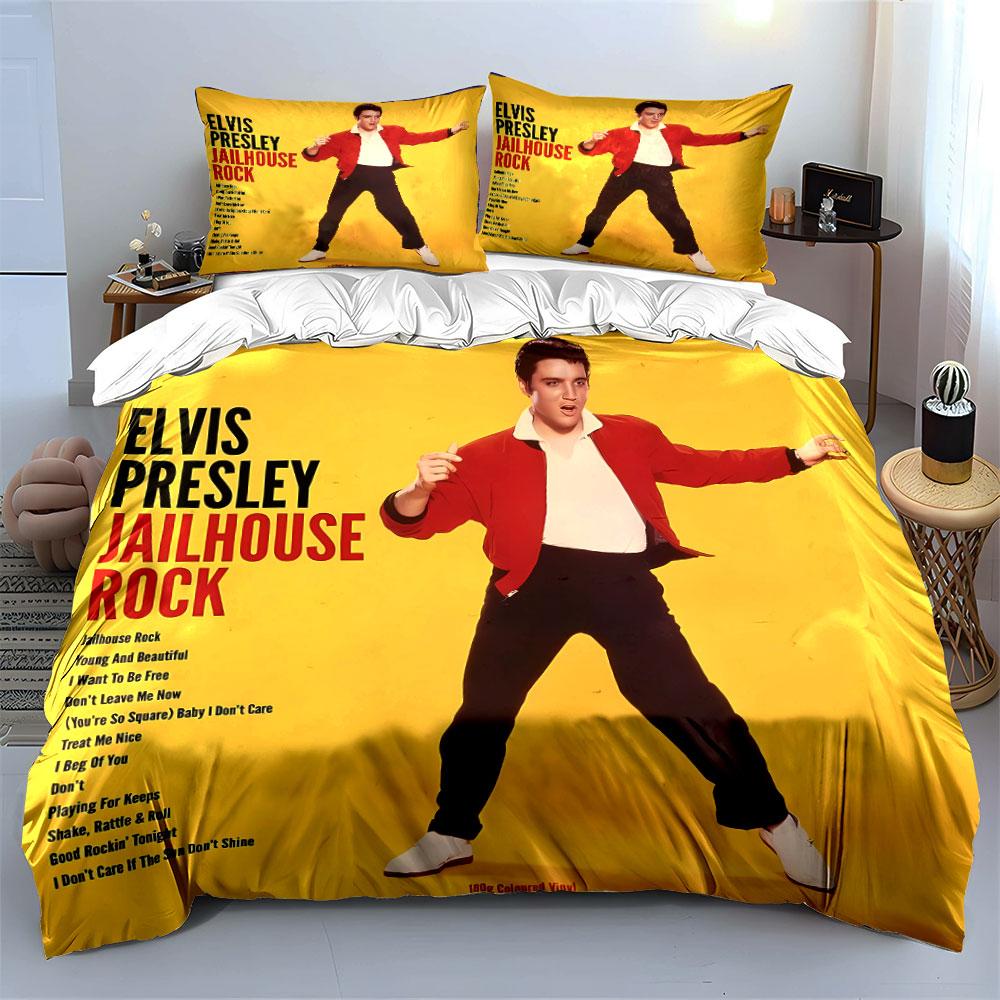 Elvis Presley Jailhouse Rock. Bedding sets Duvet cover sets Duvet covers Pillowcases(1*Duvet Cover 2*Pillowcases without duvet insert)