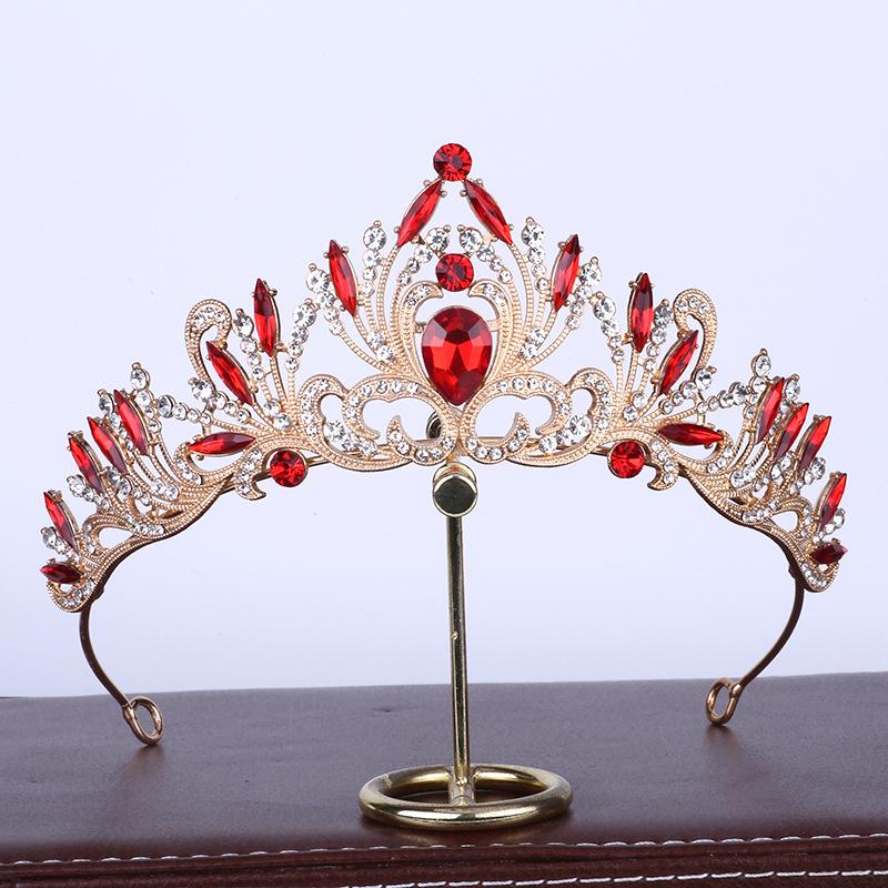 Свадебный головной убор, роскошная новая корона, свадебное платье в стиле барокко, аксессуары для волос с короной на день рождения