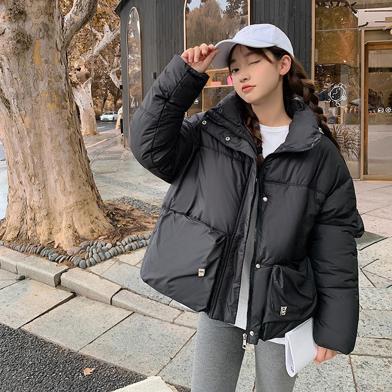 Короткий пуховик, женская свободная толстая куртка, зима 2023, новый стиль