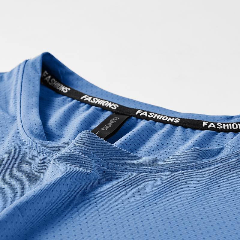 Быстросохнущая спортивная футболка мужская, 2024, с коротким рукавом, летняя повседневная белая футболка больших размеров 6XL, 7XL, 8XL, футболка для спортзала YBR2021