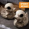 1/2Pcs Halloween Skeleton Duck Statue Waterproof UV Resistant Indoor Outdoor Festival Scene Decoration Creepy Mini Figurine