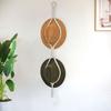 Hat Hanger Easy Installation Elegant Bohemian Style Handwoven Cotton Rope Hat Hanging Rack for Home Room