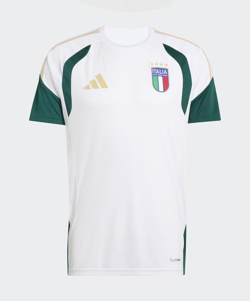 adidas Италия 26 Тренировочная футболка Tiro - Белая:Зеленый / Jz9375
