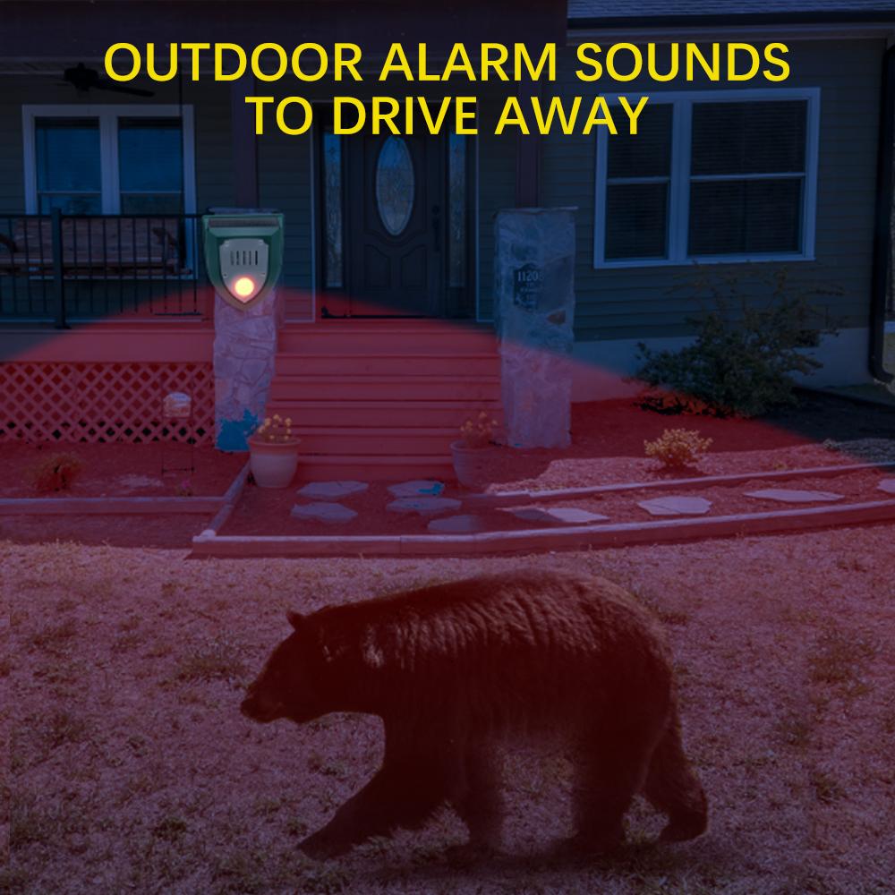 Solar Electronic Ultrasonic Repeller with PIR Motion Sensor Alarm Timed Human Body Induction