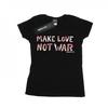 Woodstock Womens/Ladies Make Love Not War Floral Cotton T-Shirt