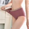 Plus Size Women's Briefs Comfortable Cotton Panties Mid Rise Seamless Breathable Underpants