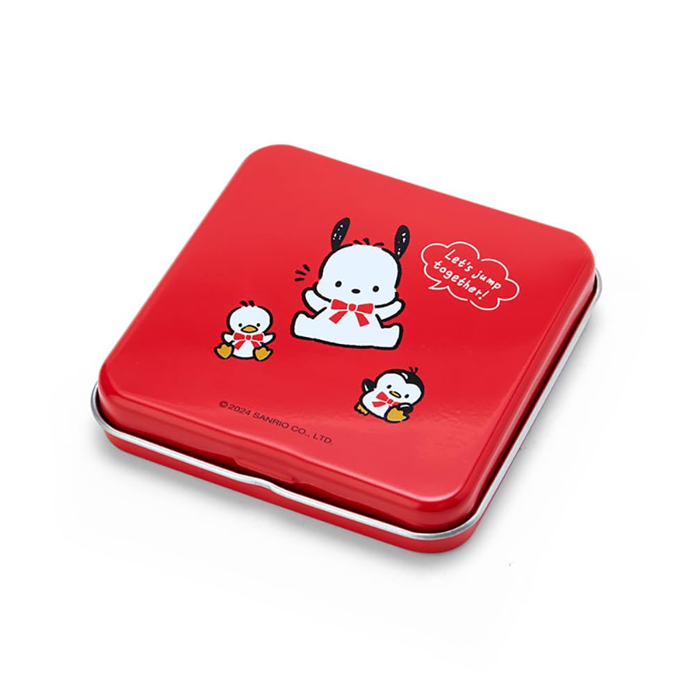 Sanrio Sanrio Pochacco Памятка в жестяной коробке 35-я годовщина Красная лента Памятка Pochacco Pochacco Канцелярские принадлежности Канцелярский блокнот 35-я годовщина День рождения