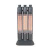 Far Infrared Carbon Wide 3 Main Left and Right Spot Wide Keeps Warmth In a Wide Gunmetallic [Yamazen] Heater, Range, Tubes, 1200W, Oscillation, &