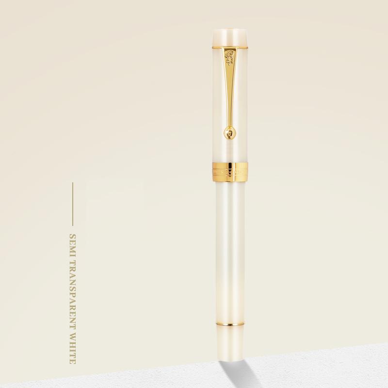 JINHAO 100 Столетняя перьевая ручка Смола Золотой зажим Перо EF F M Ручки для студентов Деловая канцелярия Школьные принадлежности PK 9019