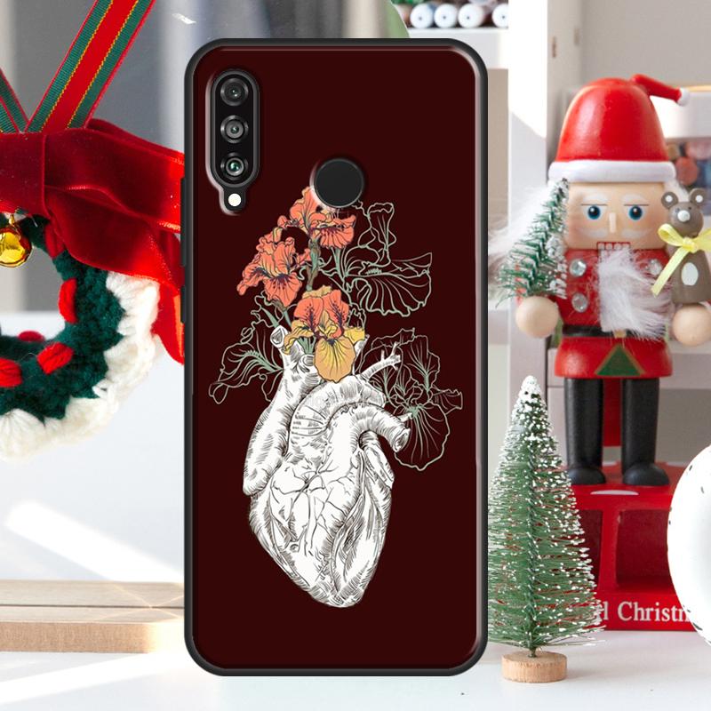 Анатомия человеческого сердца Для Huawei Nova 5T 9 10 SE 7i 8i 11i 12i Y73 Y72 Y61 Y91 Y60 Y70 Y90 P20 P40 P30 Lite Чехол