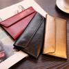 Aliwood Genuine Leather Women's Wallet Clutch Bag Large Capacity Ultra-Thin Fashion Simple Long Wallets Phone Bag Purse