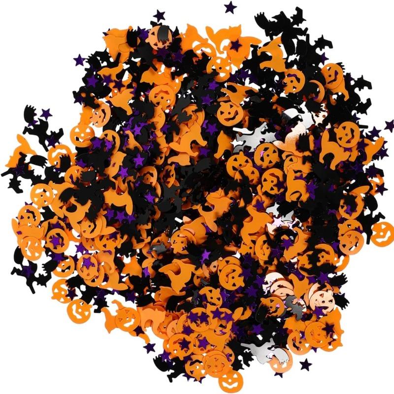 Жуткий день украшения украшения стола бумажное конфетти блестящие украшения украшения Хэллоуин конфетти привидения тыква паук