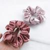Satin Silk Scrunchies Rubber Elastic Hair Bands Women Girls Cute Solid Ponytail Holder Hair Tie Simple Headband Hair Accessories