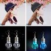 Silver Plated LED Bulb Lighting Hook Earrings Party Pub Club Women Jewelry Decor
