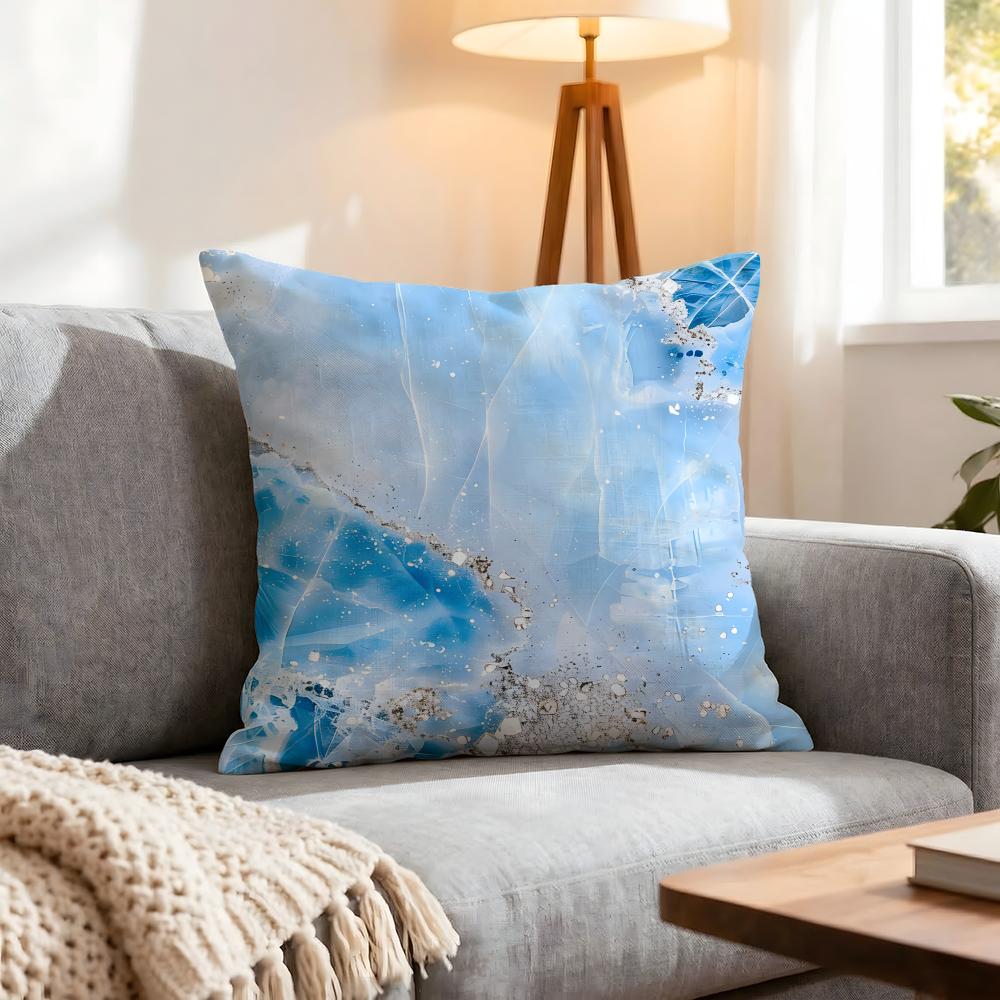 Pattern Simple white marble Cushion Cover Pcs Decorative Covers Soft Cushion Case for Sofa Couch Decor x x Pillowcases