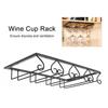 Подвесная железная стойка для винных стаканов в форме сердца, держатель для бокалов, полка-органайзер, украшение, 3 слота