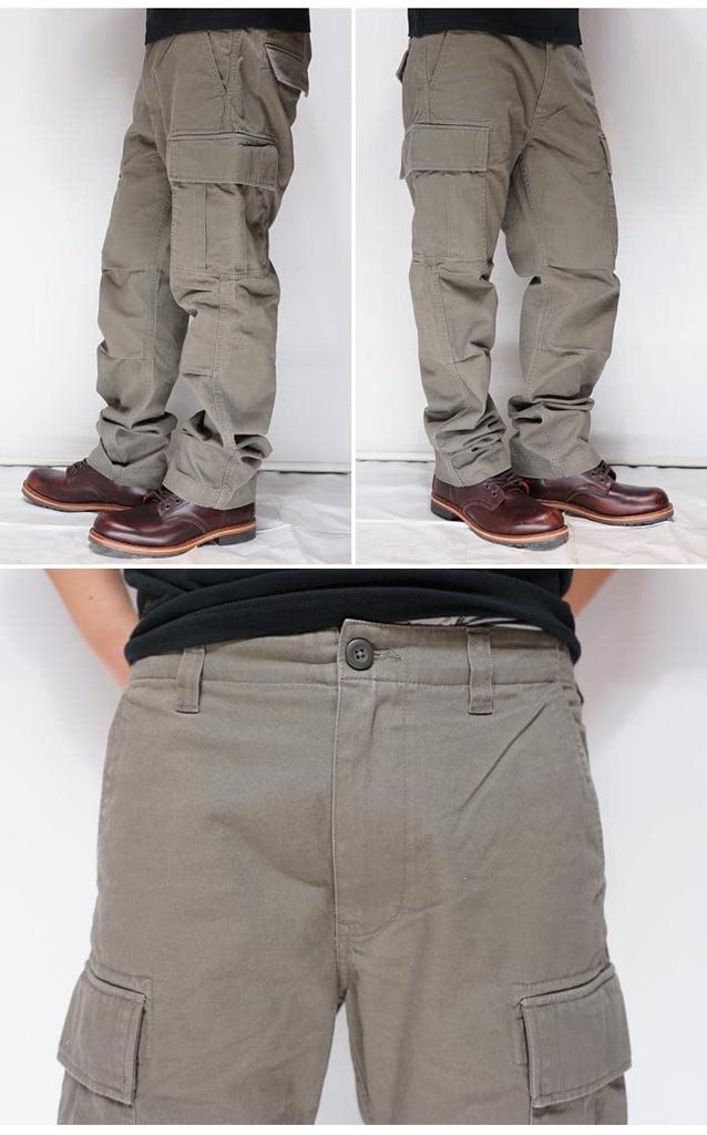 AVIREX Avirex Military Basic Fatigue Cargo Pants 75 6126129, Olive-XXL