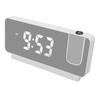 Projection Alarm Clock Time Date Temperature Display 180 Degree Wide Angle HD LED Screen