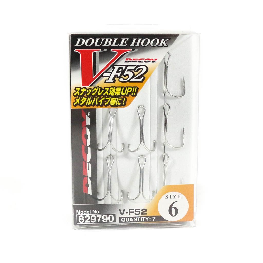 Decoy V-F52 Double Hook Heavy Duty Double Hooks Size 6 (9790)