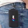 LCHGA1 Car Sticker Leather Car Key Holder Case Keychain Pouch Storage Bag Cover For BMW M Emblem E46 E36 E34 F10 E90 F30 E60 F30 E53 E3