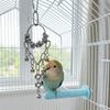 Wear-resistant Metal Bird Chain Bells Toys Bite Resistant Bird Cage Hanging Toy  Small Medium Birds