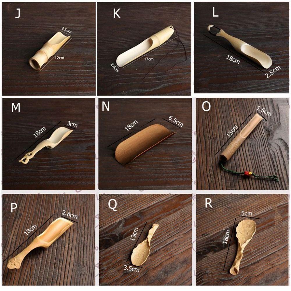Bamboo High Temperature Resistance Practicality Retro Tea Spatula Teaspoon Tea Set Tea Shovel