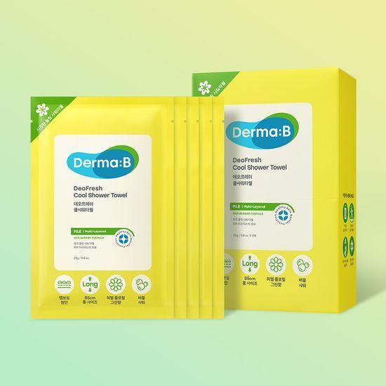 Derma B Део Фреш Кул Полотенца для душа (5 упаковок)
