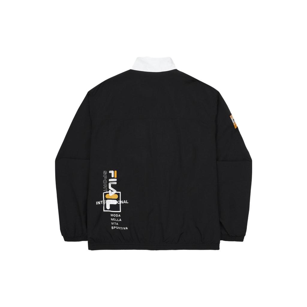 FILA Jackets Unisex Black Stand Collar Moderate Other FS2JKF2111X-BLK