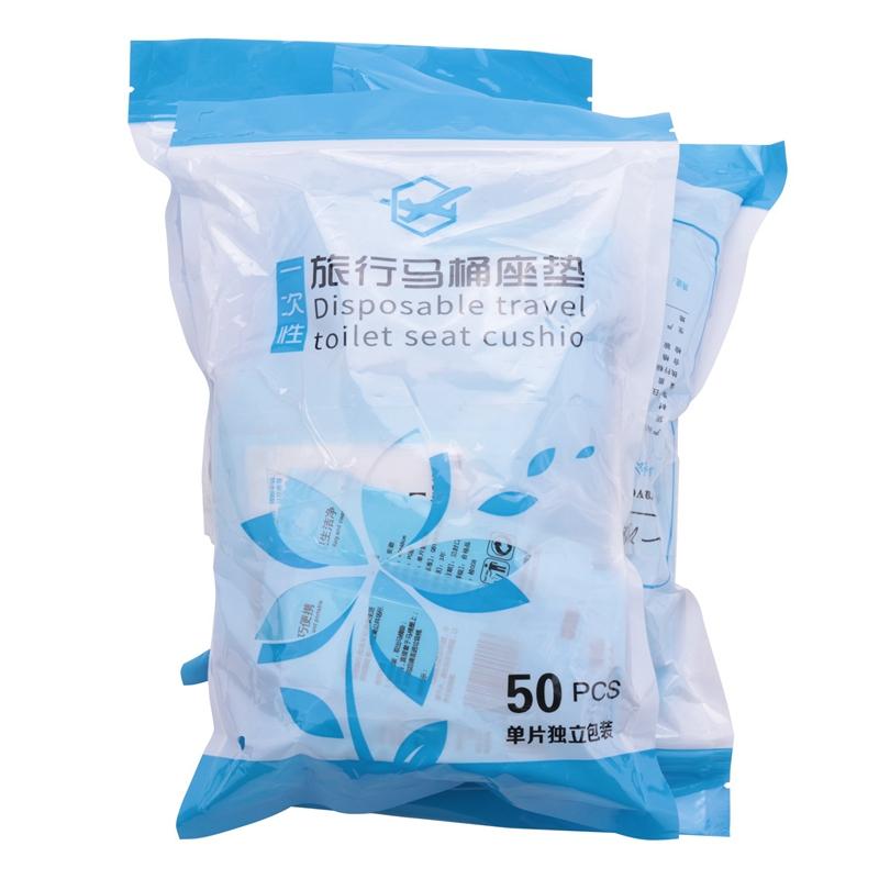 Portable Disposable Toilet Seat Cover Safety Travel Bathroom Toilet Paper Pad Bathroom Accessories Travel Goods
