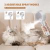 One Button Pet Cleaning Spray Adjustable Pet Grooming Comb Pet Electric Steam Brush  For Grooming