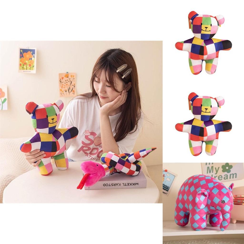 Плюшевая игрушка Слон Elmer's Colors Мягкая и приятная на ощупь Мягкая игрушка для детей