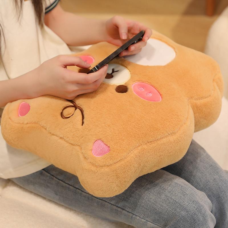 Мягкая подушка в виде милого животного, плюшевая капибара, собака, свинья, пингвин, плюшевая кавайная игрушка, милая плюшевая игрушка, кавайный милый подарок для детей