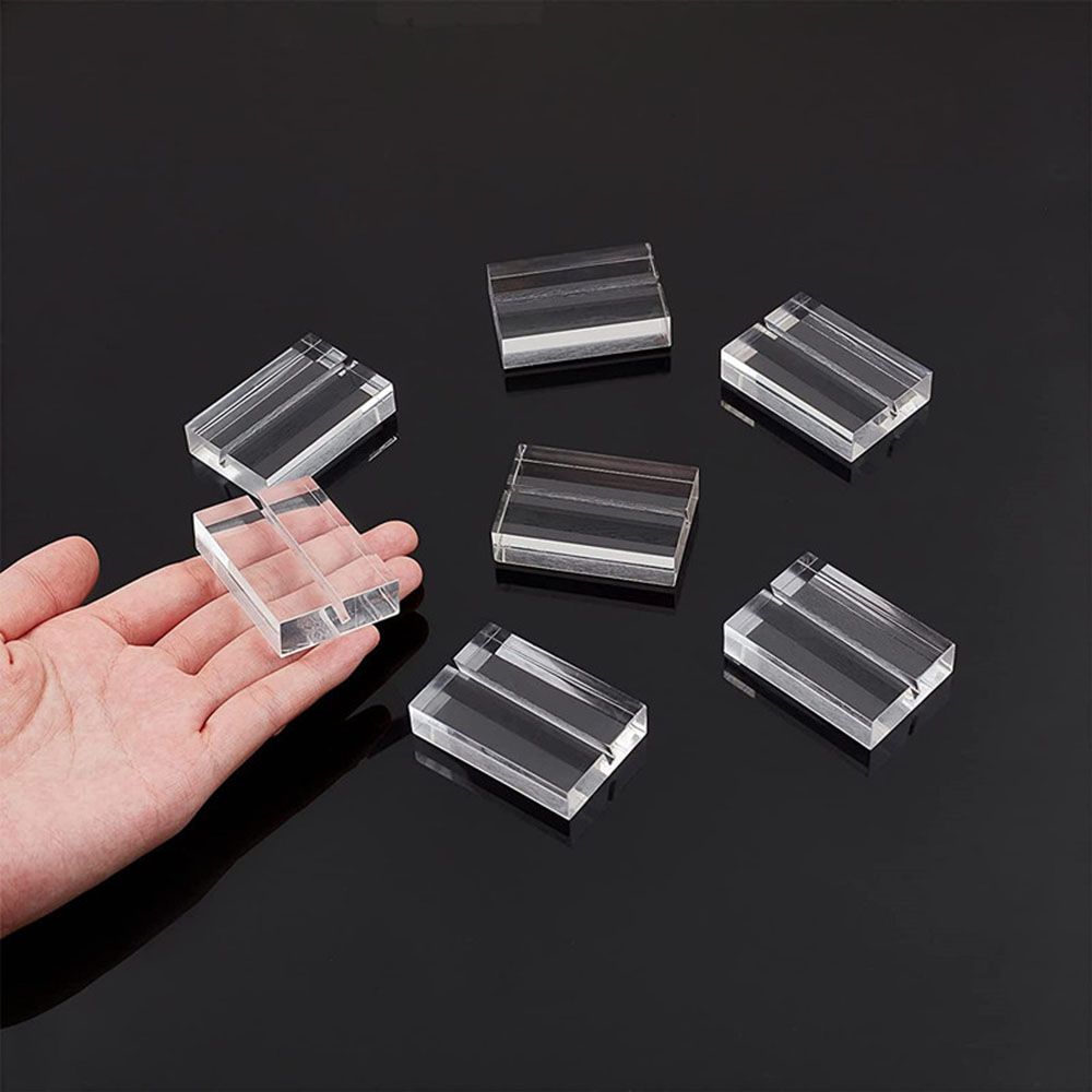 Paper Clamp Wedding Supplies Acrylic Sign Holder Clamps Stand Place Card Table Numbers Holder