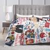 Heated Rivalry Knitted Blankets Cute Hollanov  Flannel Throw Blankets Summer Air Conditioning Decoration Soft Warm Bedspreads