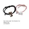 2Pcs Couple Bracelet Cartoon Magnetic Matching Lovers Wristband Jewelry Fashion Accessory for Valentine Day
