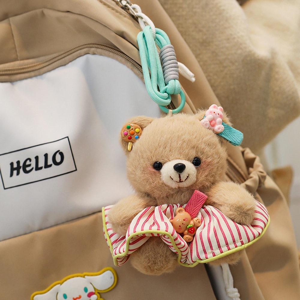 Мультяшный кролик медведь плюшевая кукла подвеска многоцветный автомобиль подвесное украшение универсальный