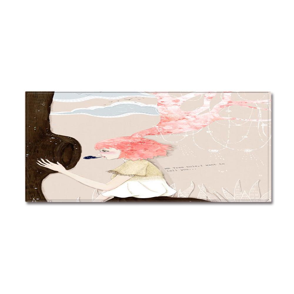 Stylish And Simple Tree Hole Entry Door Mat, Bathroom Non-Slip Foot Mat, Bathroom Mat, Bedroom Living Room Carpet Floor Mat