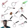 Halloween Head Props, Ghost Festival Horror Spoof Trick, Head Axe Wrench Needle Head Buckle Headdress