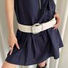 Designer Women's Belt Black White Brown Dress Jeans Belt Retro Wide Waist Belt  Spicy Girls